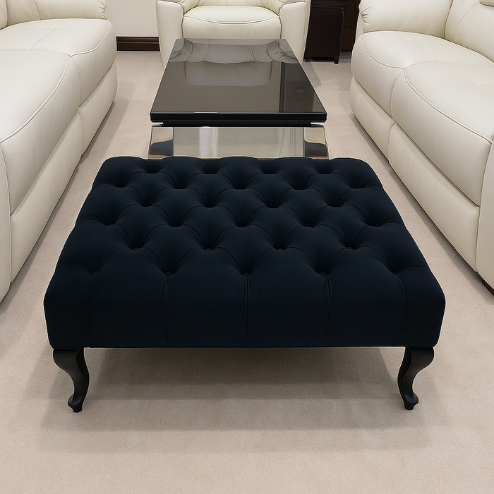 Luxury Upholstered Footstool Coffee Table