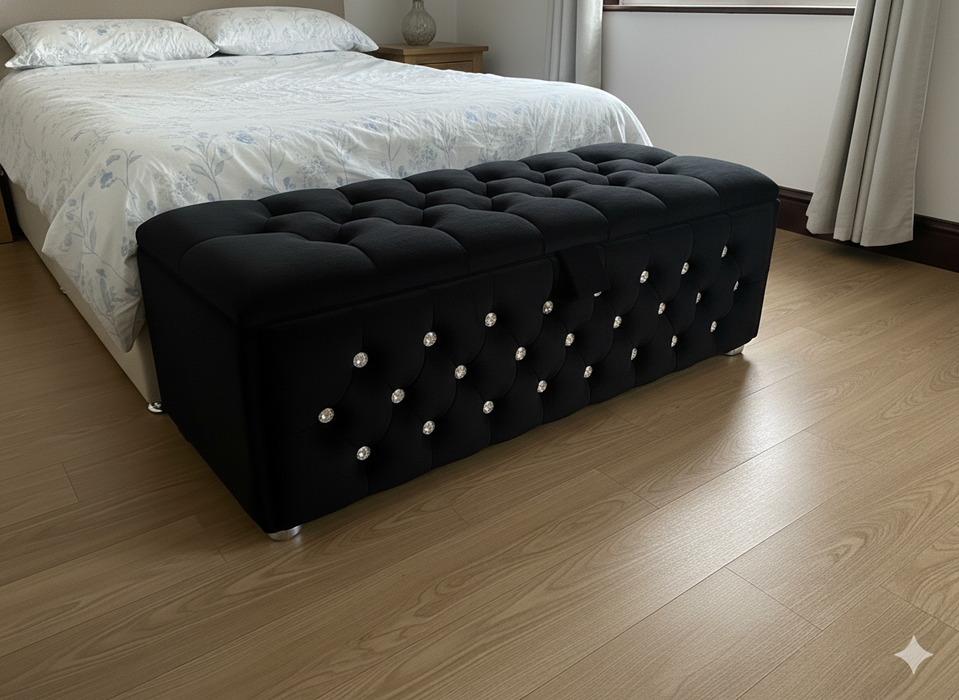 New Design Ottoman Storage Blanket Toy Box Perfect Storage Solution