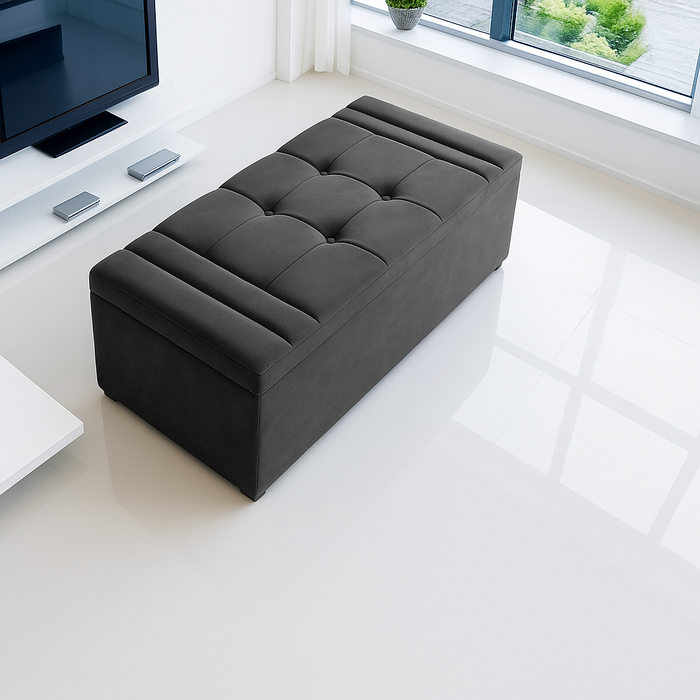 Ottoman Storage Blanket Toy Box