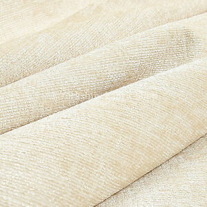 Cream chenill fabric