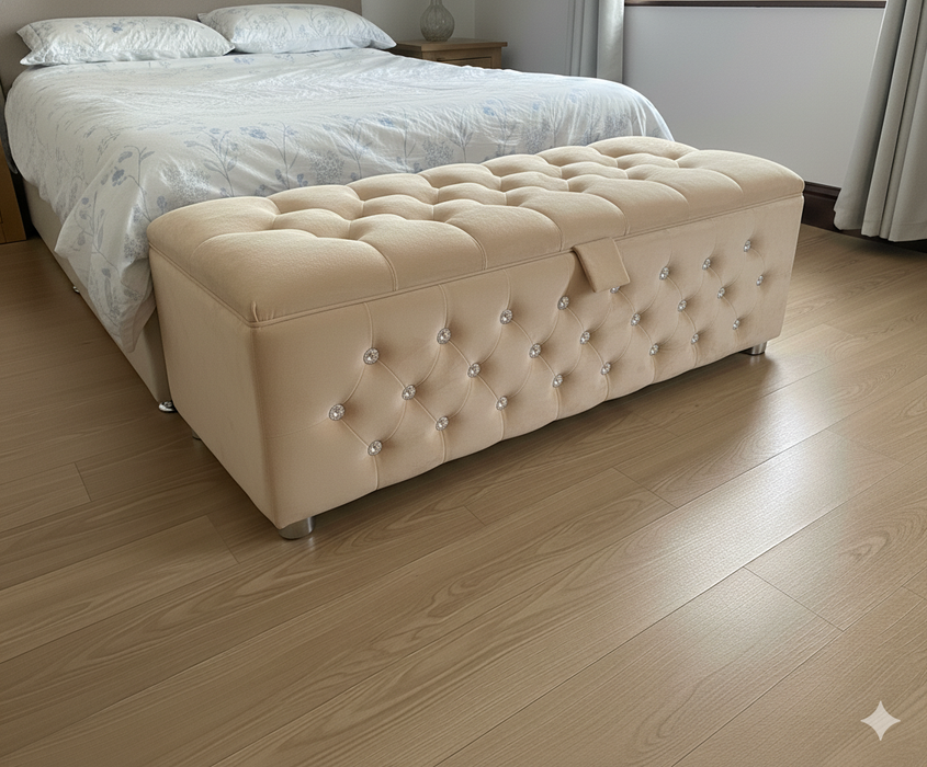 New Design Ottoman Storage Blanket Toy Box Perfect Storage Solution