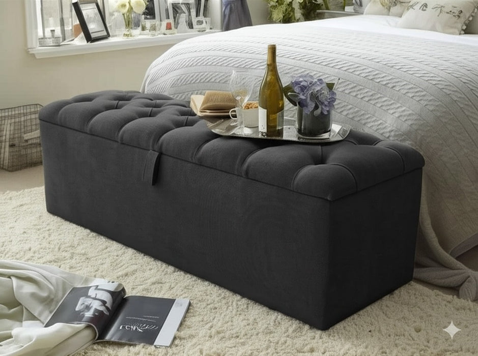 Ottoman Storage Blanket Toy Box - The Perfect Storage Solution