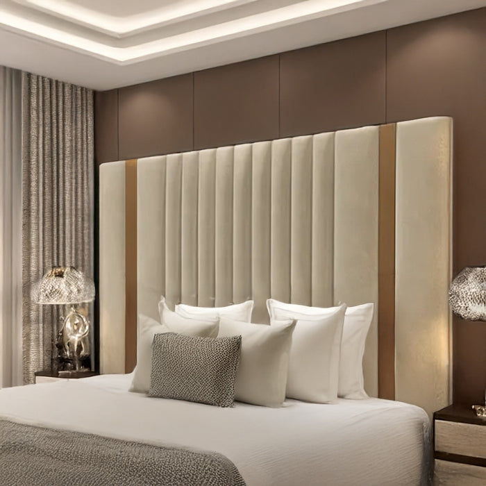 Florida Gold Stripe Bed Headboard