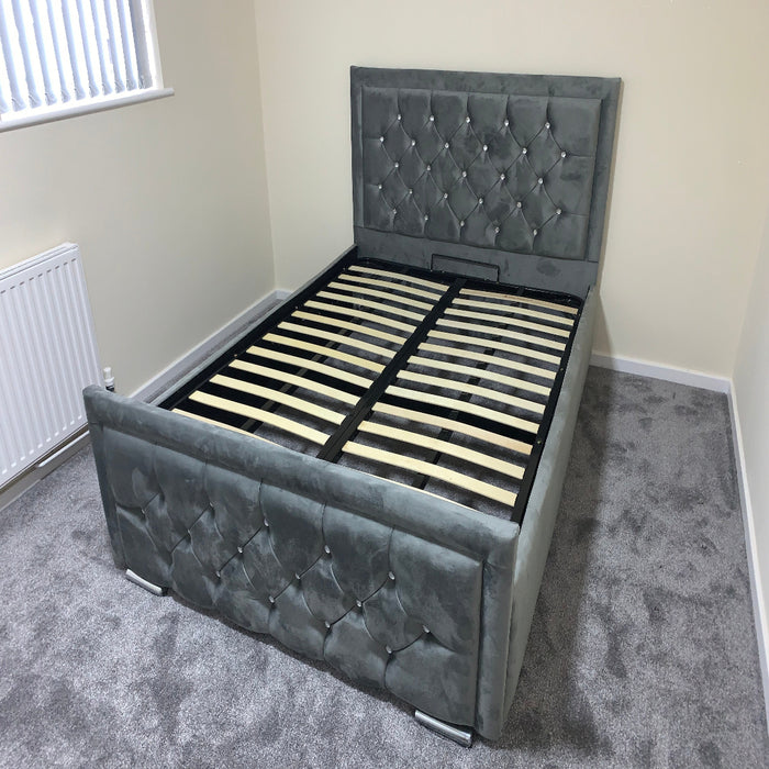 upholstered bed frame